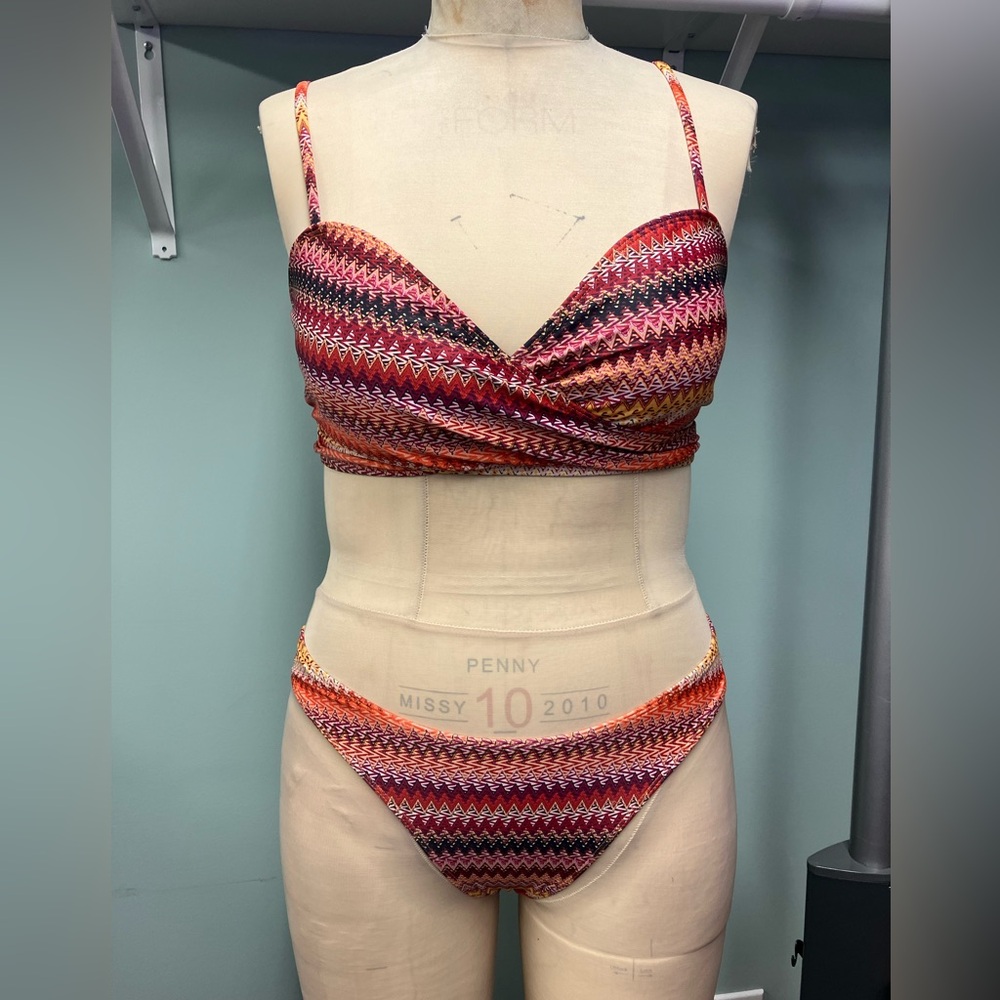 3 Piece Bikini & Coverup Set, Size Large
